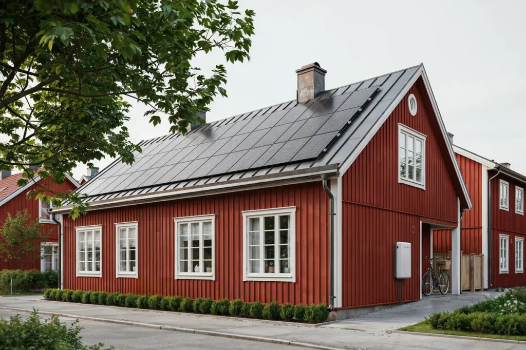 driftsatt solcellsbatteri med frekvenshandel i tynnered fr lunda